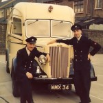 Mark Bailey (Right) and his fellow crew Member, Jack Craven, pictured at Wood Green Fire Station in 1961